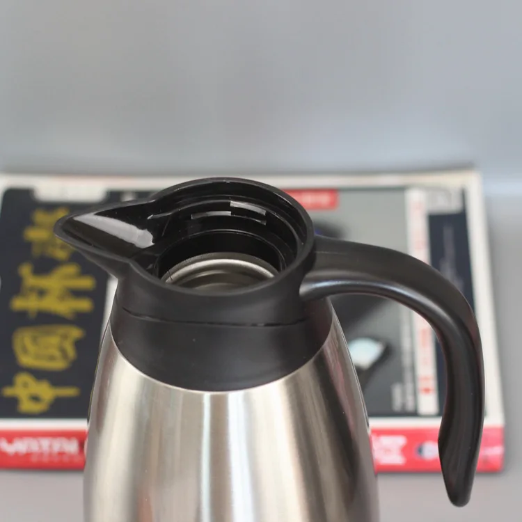 Большая, из нержавеющей стали Термальность бутылка Кофе Carafe-2L с двойными стенками вакуумные фляжки-термосы кувшин для воды горшок для путешествий для детей