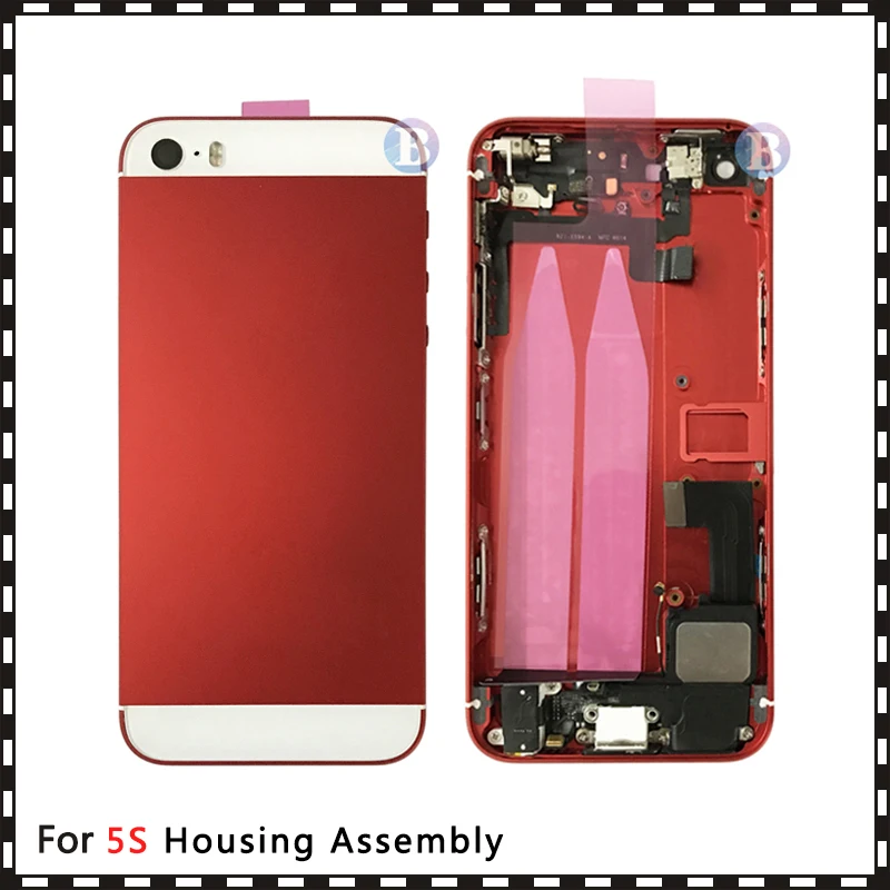 Для iphone 5 5G или 5S SE Высокое качество задняя средняя рамка Шасси Полный Корпус в сборе крышка батареи задняя дверь с гибким кабелем