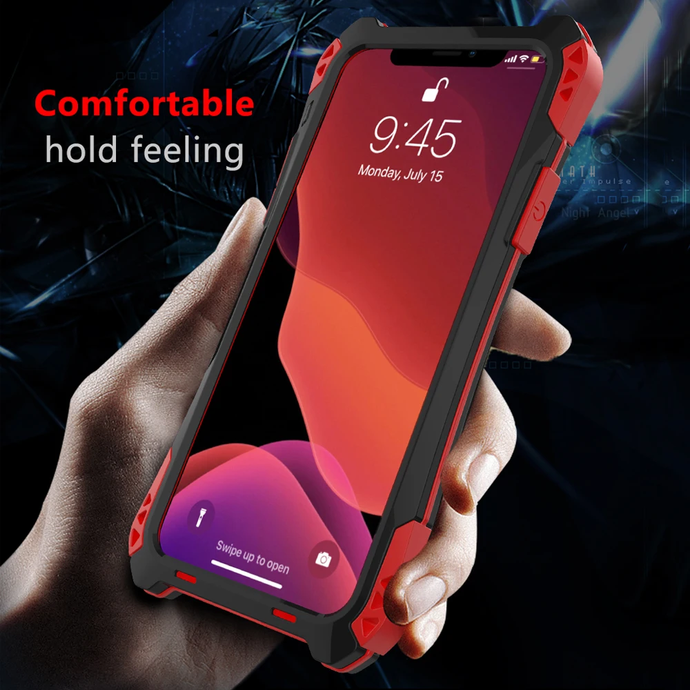 Чехол для Iphone 11 Pro Max, роскошный жесткий металлический ТПУ силиконовый гибридный противоударный защитный чехол для телефона, чехол для Iphone 11