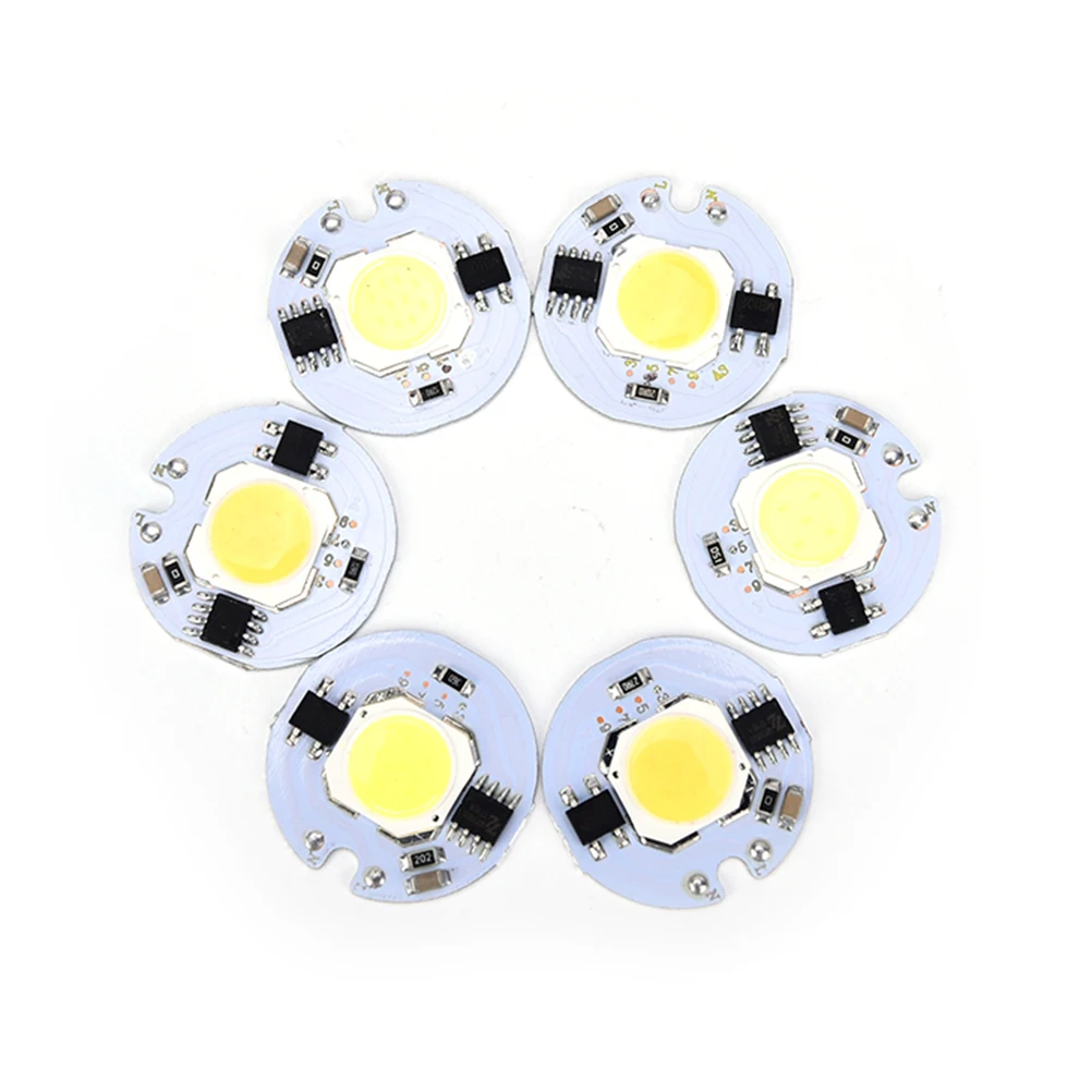 7W 5W 3W 220V Input LED COB Chip Light Smart IC Cold White Warm White DIY For LED Spotlight Floodlight