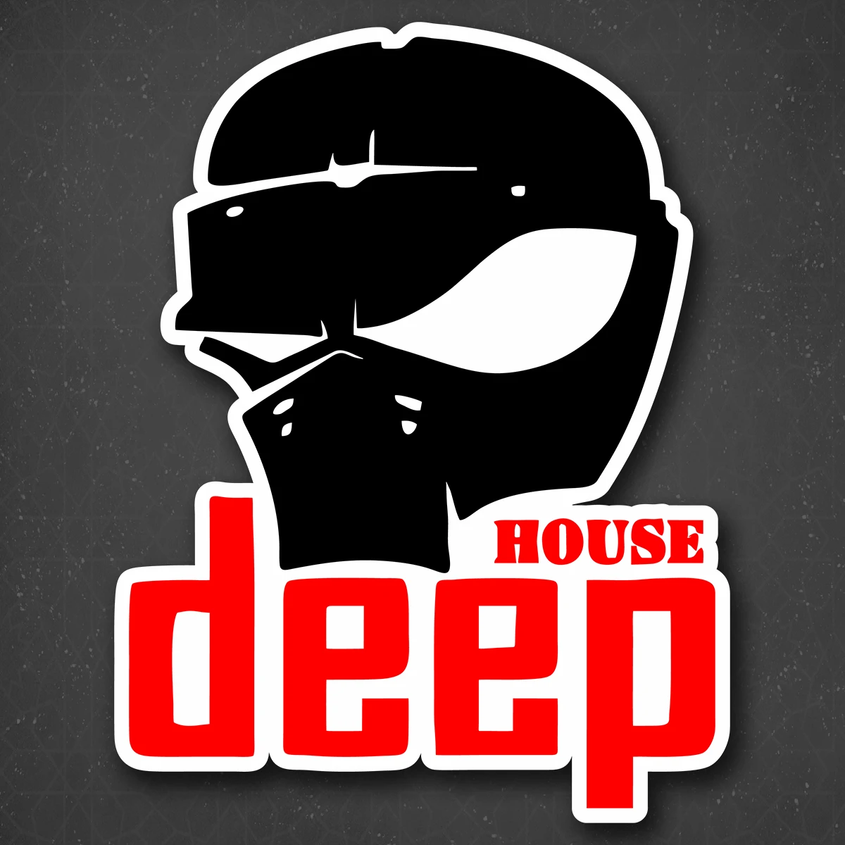 Наклейка на авто &quotДип хаус - deep house&quot 18x24 см | Автомобили и мотоциклы