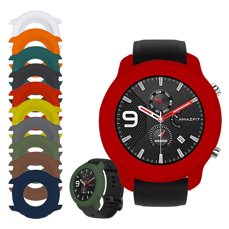 

Wrist Watch Protection Protective Cover Silicone Case Soft 42mm for AMAZFIT GTR HSJ88