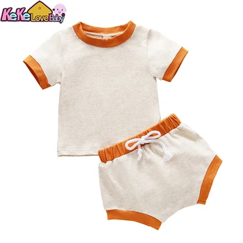 

Baby Boy Clothing Sets 2020 Casual Short Sleeve Infants Newborn ClothesT-shirt Pants 2PCS Outfits Summer Clothing 0-24 Months