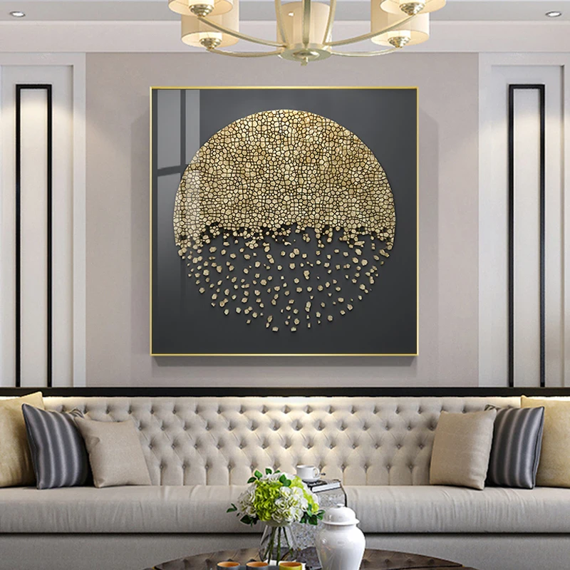 

EECAMAIL Diamond Painting Full Diamond Embroidered Abstract Geometric Creative Living Room Hotel Home Decoration