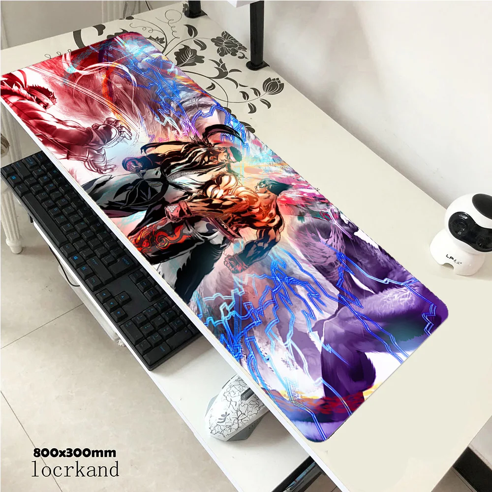 Коврик для мыши Tekken персональный Коврик для мышки компьютерный коврик для мыши подарок для мальчика игровой коврик для мыши геймер для ноутбука 800x300x3 мм коврики для мыши