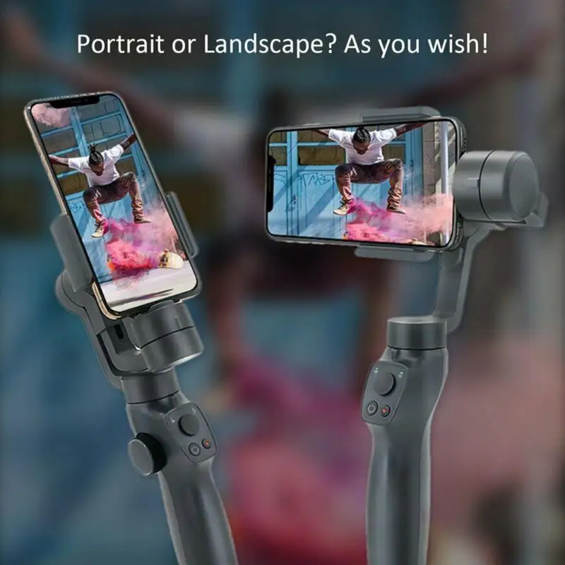 3-Axis смартфон портативный монопод с шарнирным замком для слежения за лицом селфи-Палка с 4000 мА/ч, 12 часов работы с видом от первого лица шарнирный стабилизатор для камеры для iPhone samsung GoPro