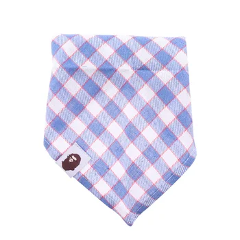 

6 Pcs Scottish Style Thicken Pet Dog Velvet Triangle Towel Newborn Baby Feeding Bibs Triangle Scarf