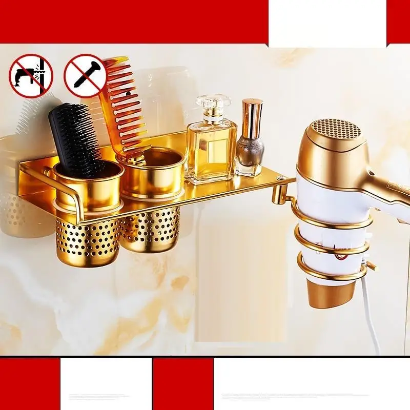 Version W Estanteria Фен держатель Banyo Aksesuarlari Mensole Etagere Фреска Repisas полки Banheiro Аксессуары для душа полка для ванной комнаты - Цвет: Version W