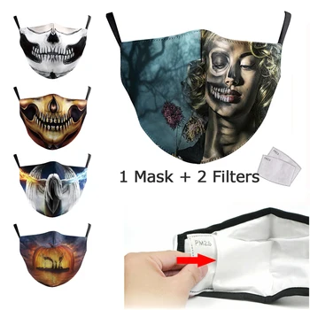 

PM2.5 Protective Mouth Mask Adults Reusable Face Mask Anti Pollution Breathable Mask Watercolor Facemask Proof Flu Mask Washable