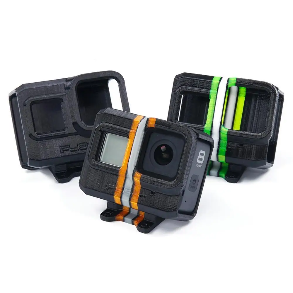 iFlight 3D Printed TPU Gopro hero 8 camera Mount/Protector 30°fully enclosed W/UV protector/ND8 filter for FPV XL/XL Low/SL5/DC5 | Игрушки и