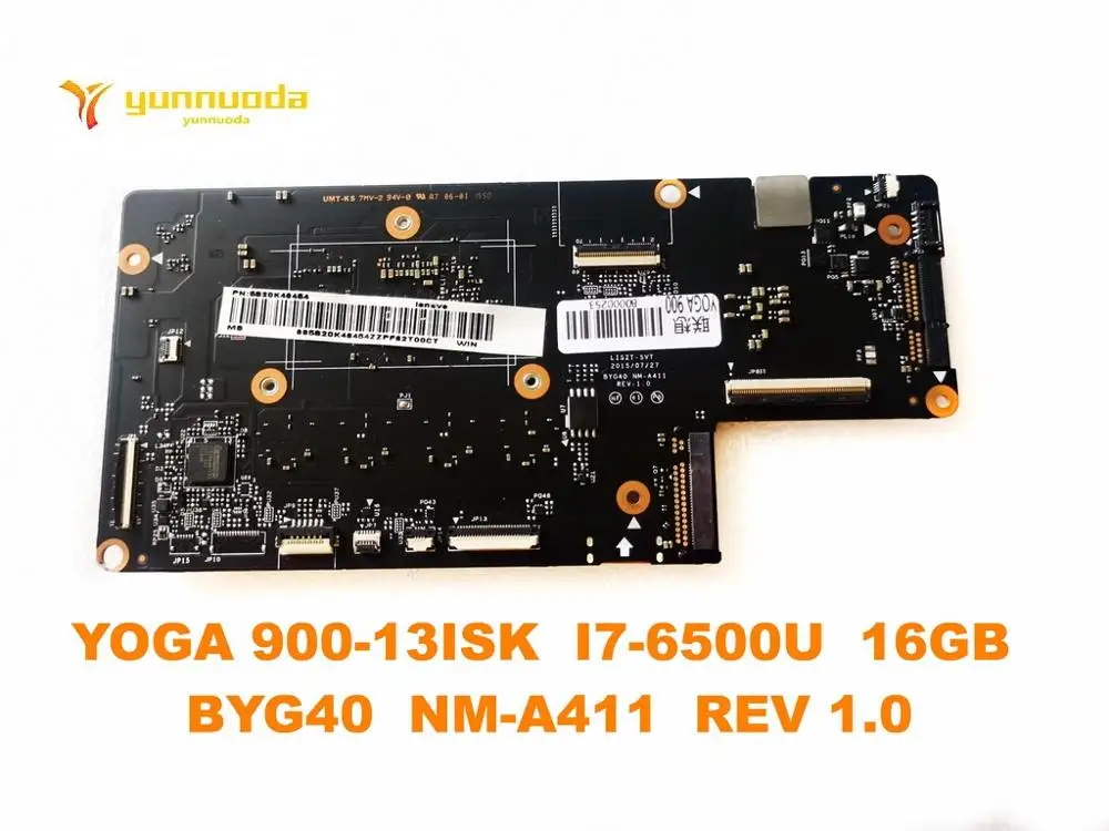 price cut  Original for Lenovo YOGA 900-13ISK laptop motherboard YOGA 900-13ISK I7-6500U 16GB BYG40 NM-A411 RE