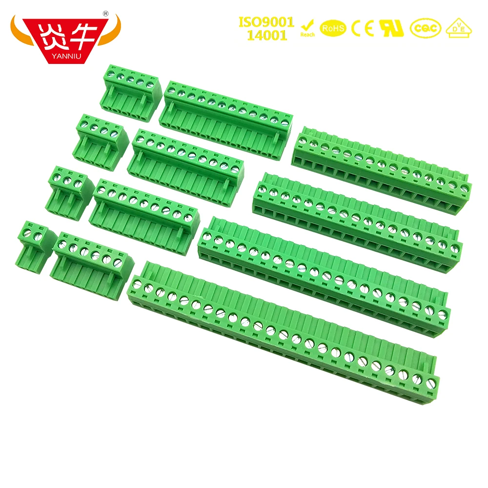 KF2EDGK 5.08 2P ~ 12P PCB CONNECTOR PLUG-IN TERMINAL BlOCK 2EDGK 5.08mm 2PIN ~ 12PIN MSTB 2,5 ST 1757019 PHOENIX DEGSON 50Pcs