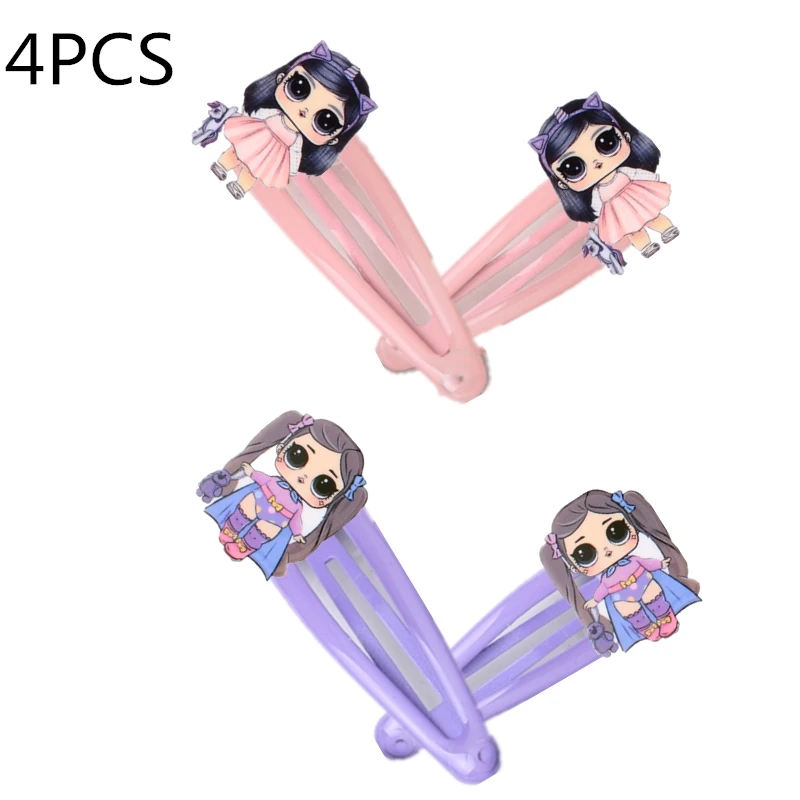 12-4pcs 4 шт./компл. Детские высококачественные милые девушки Микки-Маус с повязкой на голову для малышей с Микки-Маусом и бантом Детские аксессуары для волос заколки изображением русалки, купальный костюм с добавлением конского волоса; в качестве подарка - Цвет: 12-4pcs