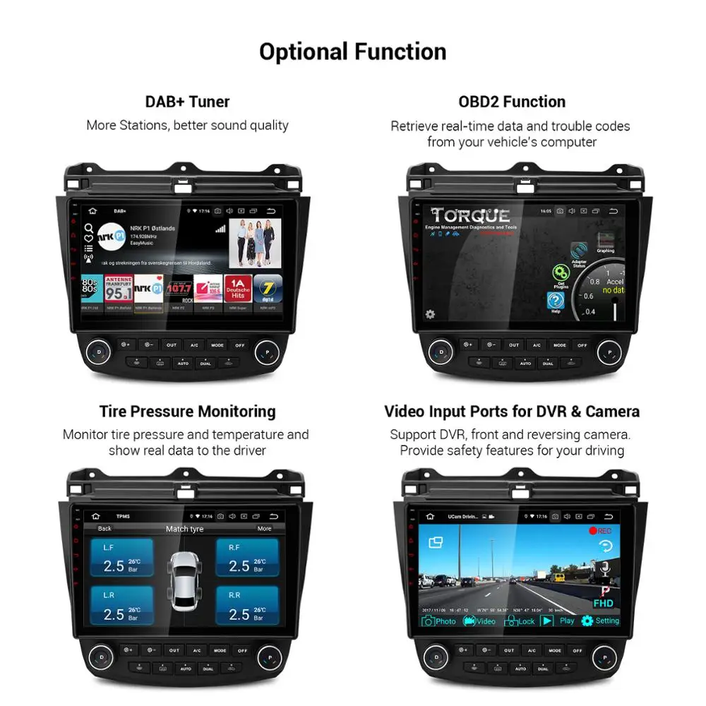 XTRONS 10," Android 9,0 PX5 автомобильный стерео Мультимедиа Радио плеер gps DVR для Honda Accord 2003 2004 2005 2006 2007 VII 7 без DVD