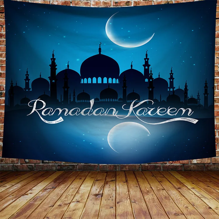 

Bohemian Ramadan TapestryWall Hanging Sandy Beach Throw Rug Blanket Camping Tent Tapestry Home Picnic Living Room Yoga Mat