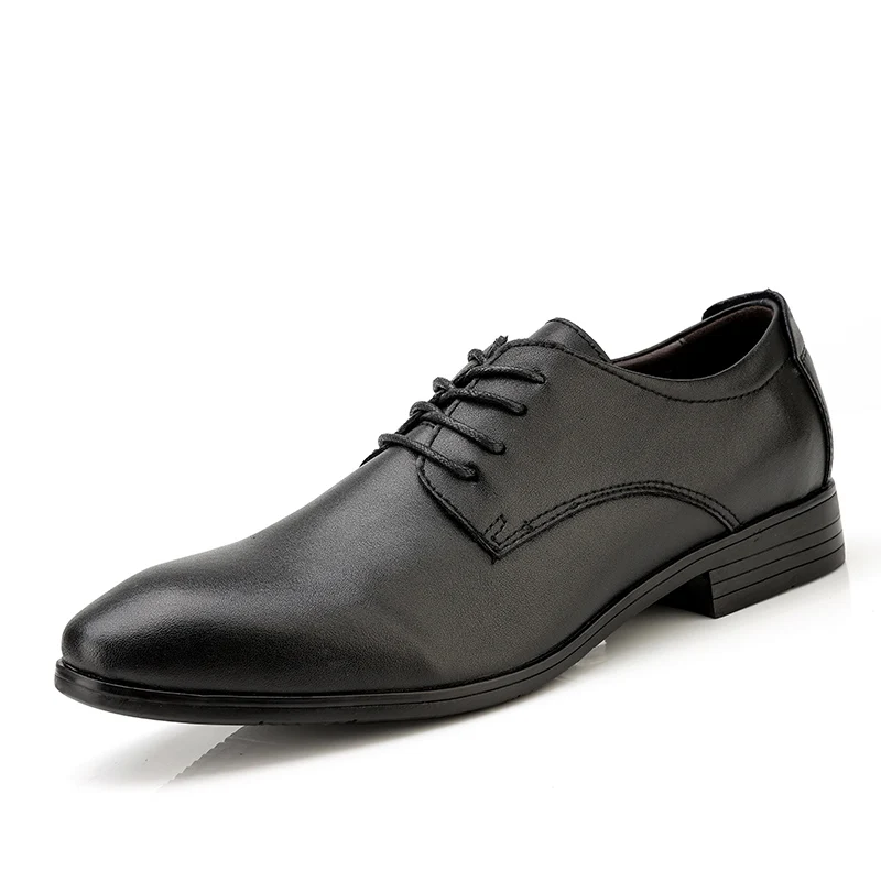 

Men's Oxford Leather Shoes Breathable Leather Formal Dress Shoes Male Office Wedding Flats Footwear Mocassin Homme Size 36-47 %