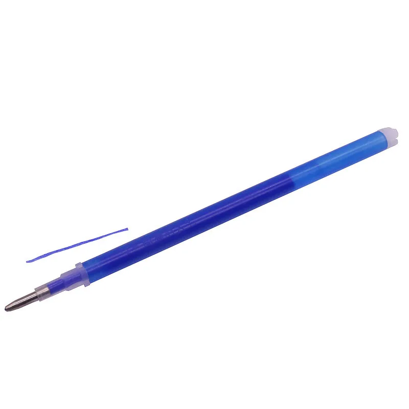 100 шт стираемые ручки длина 111 мм диаметр 6 мм флэш-гелевые ручки кожа ткань маркировочные ручки водорастворимые цветные заправки - Цвет: blue