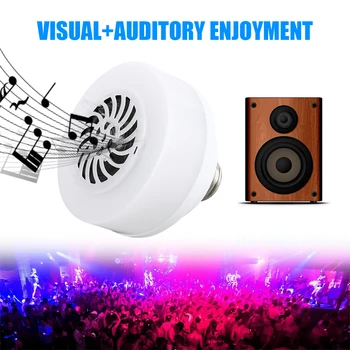 

RGB Colorful Portable Mini LED Music Bulb Speaker Loudspeaker Bar Home Gift Remote Control KTV