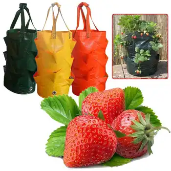 

Hanging strawberry bag gardening planting bag bonsai pot garden supplies flower