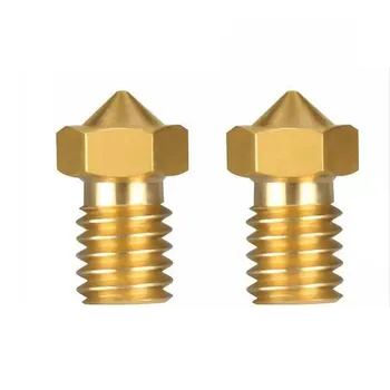 

5PCS /lot 3d printer nozzle 1.75mm/3mm diameter 0.4mm nozzle copper threaded extruder Mk8 3d printer parts
