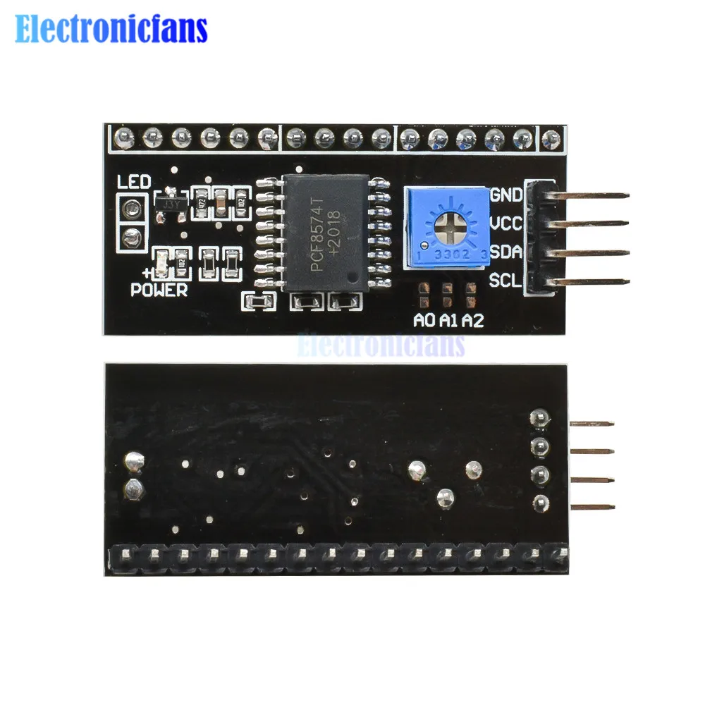 2 шт. IIC I2C TWI последовательный интерфейс SPI порт платы модуль для Arduino 1604 2004 LCD 1602