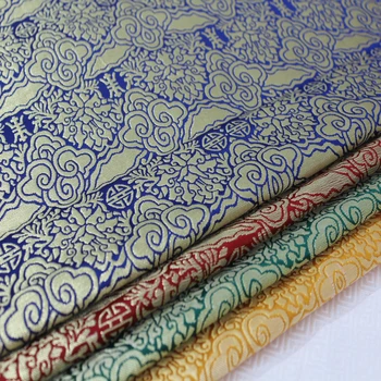 

China jacquard brocade fabric spinning wind robe Mongolia Tibetan clothing mounting paste box decorative handmade cloth