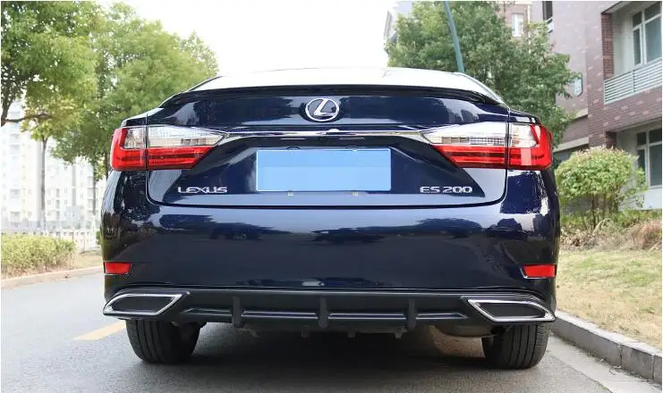Для 2015 2017 LEXUS ES200 300h 250 диффузор заднего бампера задний спойлер из АБС материала