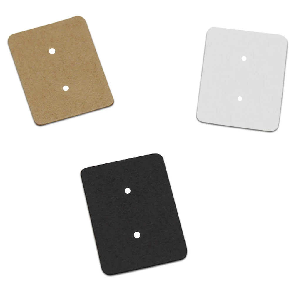

DHL 5000Pcs/ Lot 2.5*3.5cm Event Jewelry Ear Studs Hanging Paper Holder Display Cardboard Cards Kraft Paper Earrings Price Tags