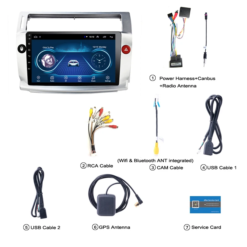 Автомобильный радиоприемник IPS Android 10 для 1Citroen C4 C Triumph four 2004 2009 автомобильный dvd gps