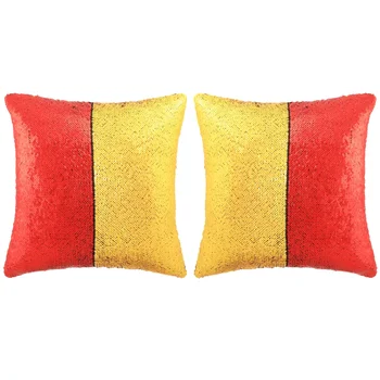 

2pcs Cushion with Glitter Fashion Cotton Cushion Set 2 Sizes Pillowcase Decorative Cushion for Sofa Bedding Seat Chair