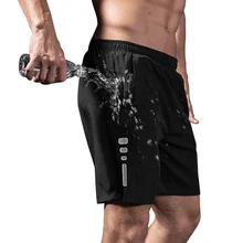 Черные спортивные мужские шорты для фитнеса летние мужские шорты для бега спортивные шорты для бега шорты для фитнеса быстросохнущие бермуды Masculina CC50DK05