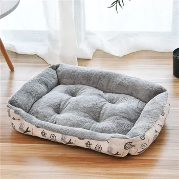 

Pet Bed Warm Pet Products For Small Medium Large Dog Soft Pet Bed For Dogs Washable House For Cat Puppy Cotton Kennel Mat