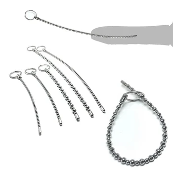 Stainless Steel Urethral Catheter Penis Plug Urethral Sound Metal Dilator Horse Eye Stimulation Adult Sex Toys for Men Gay 3