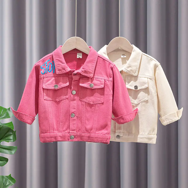 2021 Cute Girl Graffiti Denim Jacket 