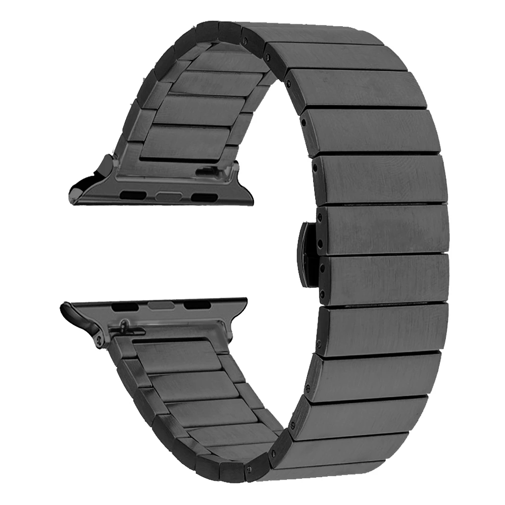 Сменный ремешок из нержавеющей стали для Apple Watch 44 мм iwatch 5 4 40 аксессуары умных