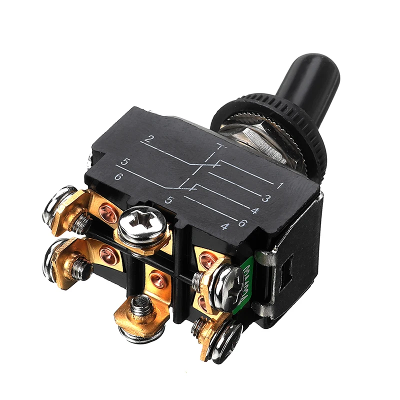 KEDU HY29D 250V DPDT On-On серебряные контакты Высокое качество 6 полный тип мгновенный винтовой тумблер для электроприборов