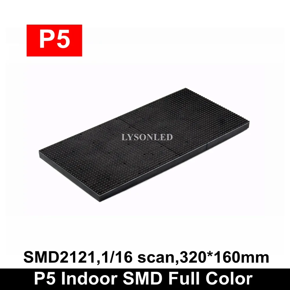 Крытый SMD2121 полноцветный P4 P5 светодиодный модуль 320x160 мм, высококачественный рекламный светодиодный настенный RGB светодиодный дисплей 32x16 см