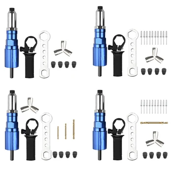 

Electric Rivet Gun Adapter Blind Rivet Nut Drill Converter Riveting Tool Insert Nut Tool for Cordless Drill Riveter Gun Rivets