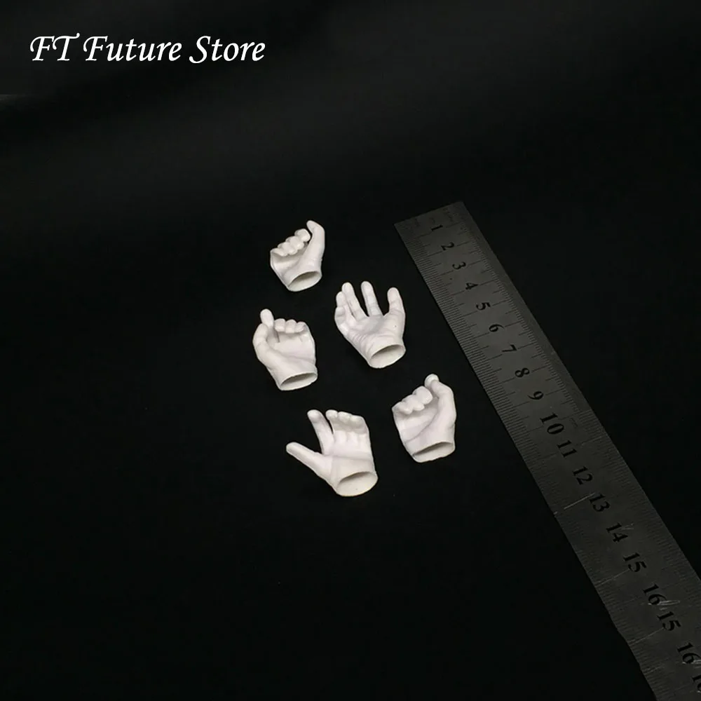 

In Stock 1/6 Scale The Joker Handtypes White Gloved Hand Model Pistol Holder Hands Toys Model for 12 inches Action Figure Body