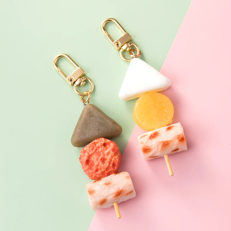 

Meatball Foodie Keychain Personality Car Chain Ring INS School Bag Pendant Couple Key Lanyard Cute Men and Women Bag Ornament