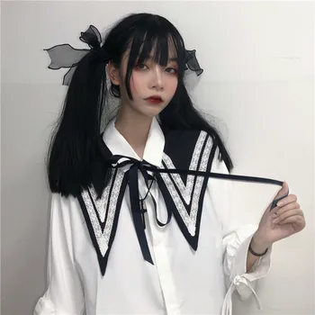 

Harajuku Lolita Woman Ties Navy Bandage Girl Necktie Fashion Accessories