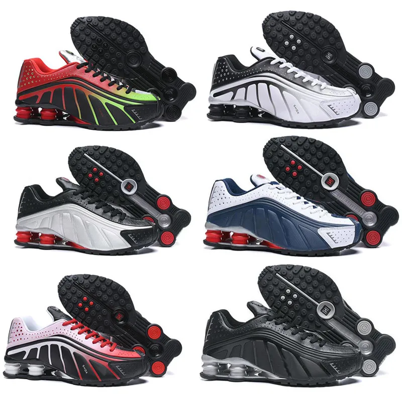 

Men Sneakers 2020 Cheap Shox R4 Designers Men's Running Shoes Luxuries NZ Sneakers Triple Black White OG Outdoor Sport Shoes