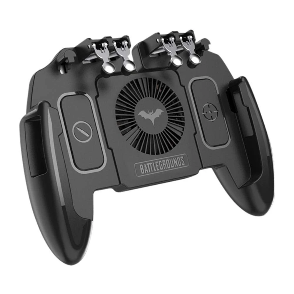 PUBG Mobile Joystick Controller L1R1 Trigger Gamepad for COD iOS Android Six 6 Finger Call of Duty Mobile Gamepad Cooling Fan