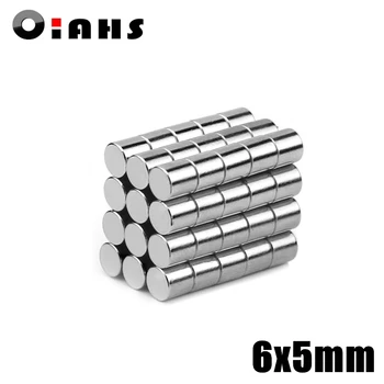 

20/50pcs 6x5mm Super Powerful Strong Bulk Small Round NdFeB Neodymium Disc Magnets Dia 6mm x 5mm N35 Rare Earth NdFeB Magnet