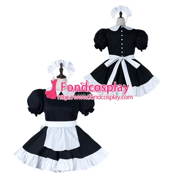 

Sissy maid cotton dress lockable Uniform cosplay costume Tailor-made[G2273]