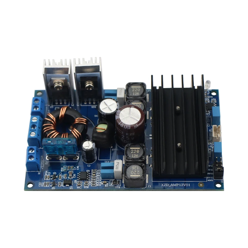 Placa Amplificadora Digital Tda7492e Placa Amplificadora de Alta Potência de 80w Mais 80w com Caixa de Carrinho para Dança e Ajuste de Ganho em Vias - Image 3
