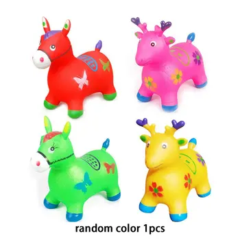 

Jumping Horse Riding Animal Toys Kids Animal Bouncy Horse Hopper Toys Inflatable Bouncer Baby Play Outdoor/Indoor Toys Hand Pump