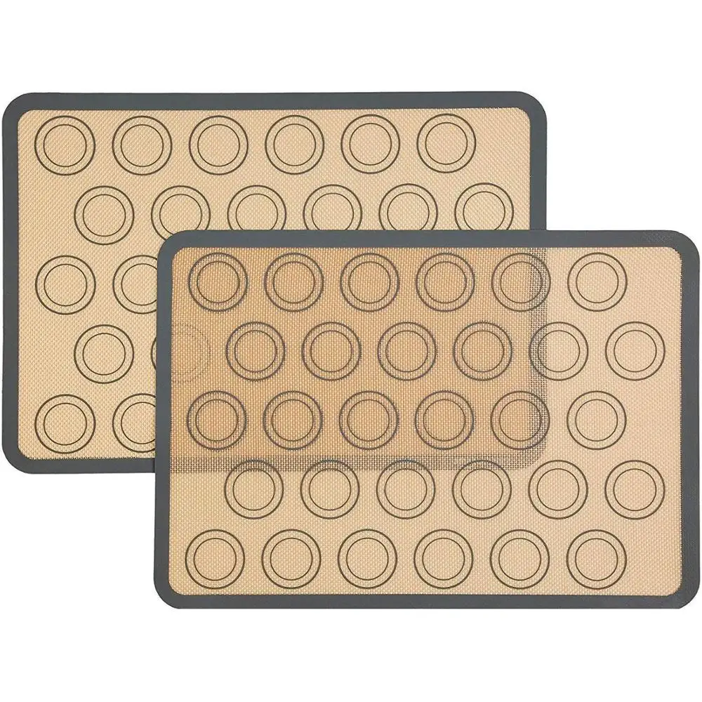 

EKIND Food Grade Silicone Macaron Baking Mat Sheet, Set of 2