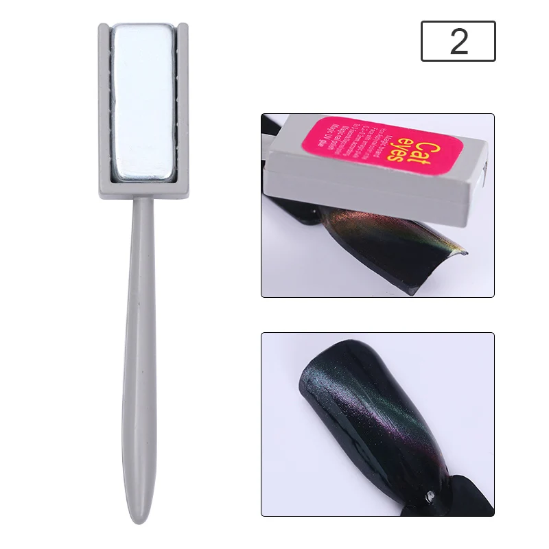1 шт. 3 Вт Магнитная УФ лампа розовый черный белый USB кабель мини отверждения Светодиодная лампа для ногтей художественный Гель-лак для ногтей эффект кошачьих глаз инструмент для дизайна ногтей - Цвет: 40328-2