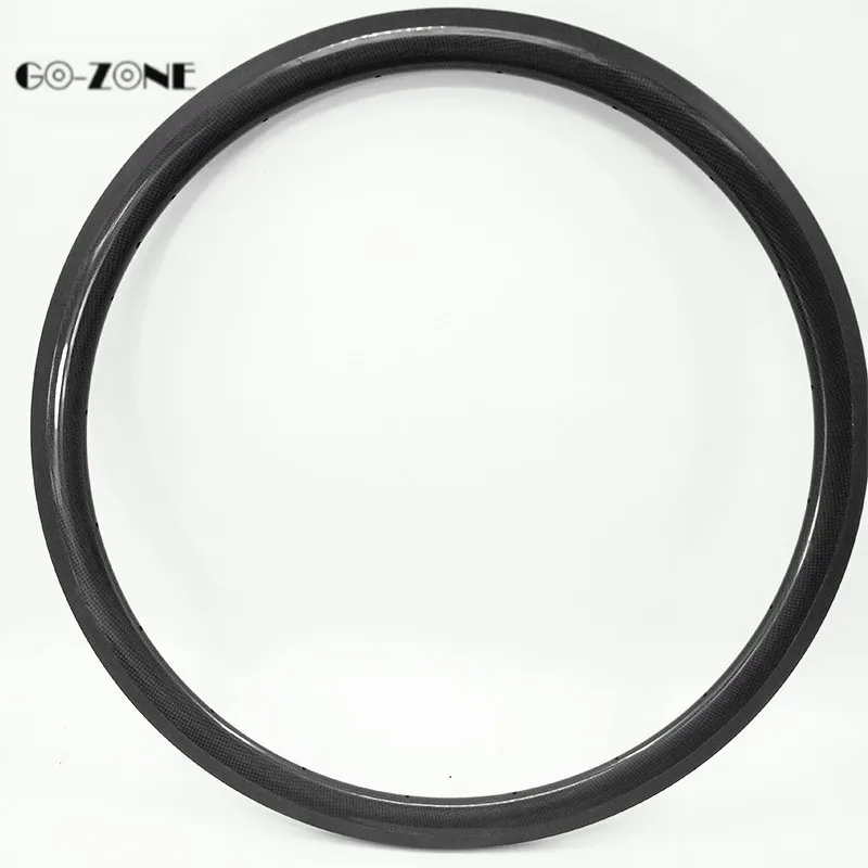 Discount 700c carbon rim 38 50 60 88mm Clincher road bike carbon rims 23 mm width full carbon fibre bicycle wheelset rim 4